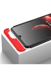 Galaxy M22 Ile Uyumlu Kılıf Soft Hard Koruma Ays Siyah-mavi thumbnail 4