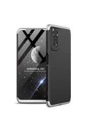 Xiaomi Redmi Note 11s Ile Uyumlu Kılıf Soft Hard Koruma Ays Siyah-gri thumbnail 1