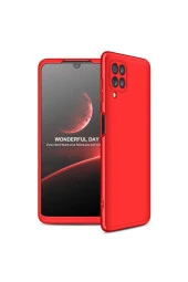 Galaxy M22 Ile Uyumlu Kılıf Soft Hard Koruma Ays Kırmızı thumbnail 1