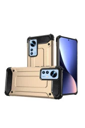 Xiaomi Mi 12 Ile Uyumlu Kılıf Shockproof Zırh Koruma Gold thumbnail 1