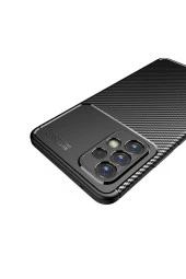 Galaxy A73 Kılıf Karbon Delüx Tpu Silikon Siyah thumbnail 3