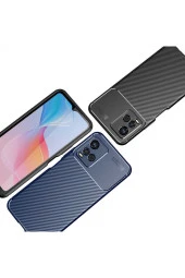 Vivo Y21s Kılıf Karbon Delüx Tpu Silikon Lacivert thumbnail 2