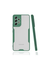 Galaxy A53 5g Renkli Kenar Perfe Tpu Silikon Koyu Yeşil thumbnail 1
