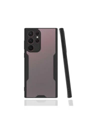 Galaxy S22 Ultra Renkli Kenar Perfe Tpu Silikon Siyah thumbnail 1