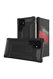 Galaxy S22 Ultra Kılıf Shockproof Zırh Koruma Siyah thumbnail 1