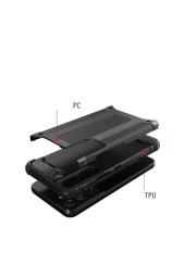 Galaxy S22 Plus Kılıf Shockproof Zırh Koruma Gri thumbnail 2