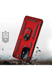Galaxy A13 Kılıf Shockproof Yüzük Tutuculu Vega Siyah - 4