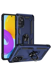 Galaxy M52 Kılıf Shockproof Yüzük Tutuculu Vega Lacivert thumbnail 1