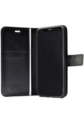 Tecno Camon 16 Kılıf Deluxe Kapaklı Kılıf Siyah thumbnail 3