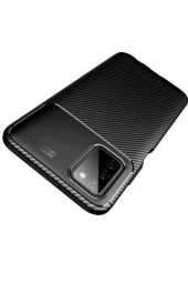 Galaxy A03s Için Uyumlu Kılıf Kılıf Karbon Delüx Tpu Silikon Lacivert thumbnail 2