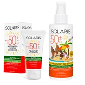 Solaris Yağlı Cilt Tipleri İçin Jel Güneş Kremi (Mat) SPF 50+ (50 ml) ve Çocuk Güneş Kremi Sprey SPF 50+ - 2