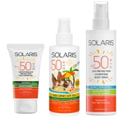 Solaris Yağlı Ciltler İçin SPF 50+ Güneş Kremi ve Çocuk Güneş Kremi Sprey ve Güneş Koruyucu Krem Sprey - 1