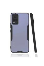 Vivo V21 Kılıf Için Uyumlu Kılıf Renkli Kenar Perfe Tpu Silikon Kılıf Siyah thumbnail 1
