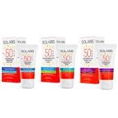 Solaris Tüm Ciltler İçin SPF 50+ Güneş Kremi Seti Leke Karşıtı ve Yaşlanma Karşıtı ve Nemlendirici Etkili - 2