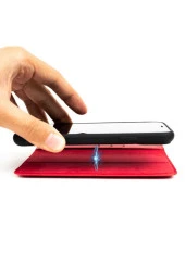 Galaxy S21 Ultra Standlı Kartvizitli Ve Para Gözlü Magnet Case Ulti Cüzdan thumbnail 4