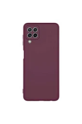 Galaxy A22 4g Kılıf Kılıf Mara Silky Termoplastik Kılıf Koyu Mor thumbnail 1