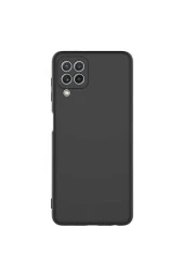 Galaxy A22 4g Kılıf Kılıf Mara Silky Termoplastik Kılıf Siyah thumbnail 1