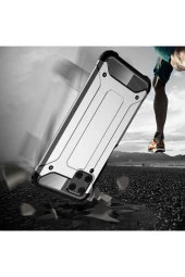 Galaxy M32 Kılıf Kılıf Shockproof Slikon Zırh Gri thumbnail 3