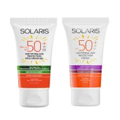 Solaris Yağlı Cilt Tipleri İçin Jel Güneş Kremi (Mat) SPF 50+ (50 ml) ve Leke Karşıtı Güneş Kremi SPF 50+ - 1