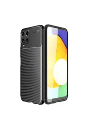 Galaxy M32 Uyumlu Kılıf Karbon Delüx Tpu Silikon Siyah thumbnail 1