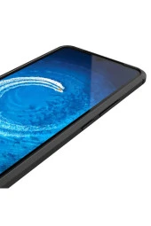 Vivo V21e  Uyumlu Kılıf Niss Silikon Deri Görünümlü Siyahü thumbnail 2