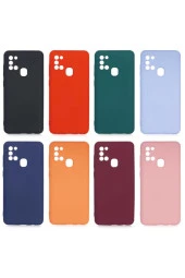 Galaxy A21s Kılıf Delux Silkytermoplastik Kılıf Koyu Mor thumbnail 3