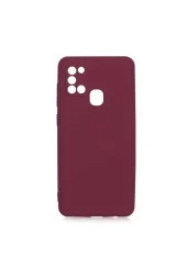 Galaxy A21s Kılıf Delux Silkytermoplastik Kılıf Koyu Mor thumbnail 1