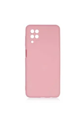 Galaxy A12 Kılıf Delux Silkytermoplastik Kılıf Açık Pembe thumbnail 1