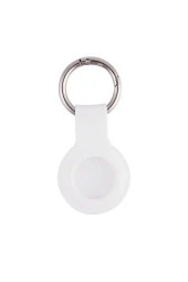 Airtag Için Uyumlu Anahtarlıklı Koruyucu A010 Silikon Kılıf Beyaz thumbnail 3