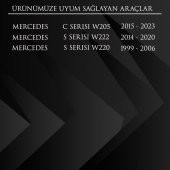 Mercedes C Class W205, S Class W220-W222 için Bagaj Kilit Açma Düğme Kapaği - 2