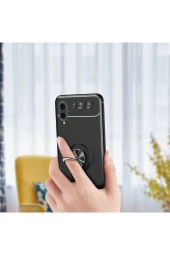 Galaxy A02 Novel Silikon Kılıf Siyah-kırmızı thumbnail 2