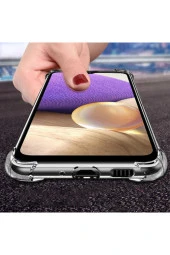Galaxy A52 Kılıf Clear Anti-shock Sert Arka Kapak Şeffaf thumbnail 4