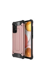 Galaxy A52 Kılıf Shockproof Slikon Zırh Rosegold thumbnail 1