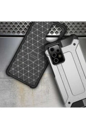 Galaxy A52 Kılıf Shockproof Slikon Zırh Gri thumbnail 4