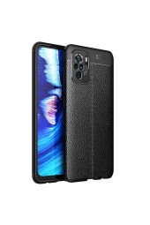 Xiaomi Redmi Note 10 Uyumlu Niss Silikon Deri Görünümlü Kılıf thumbnail 1