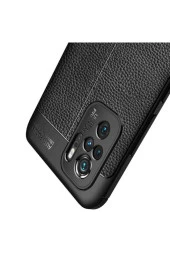 Xiaomi Redmi Note 10 Uyumlu Niss Silikon Deri Görünümlü Kılıf thumbnail 4
