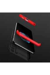 Galaxy S21 Ultra Kılıf Soft Hard Koruma Ays Siyah-mavi thumbnail 4