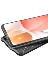 Galaxy A52 Uyumlu Siyah  Niss Silikon Deri Görünümlü Kılıf thumbnail 2