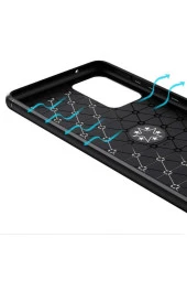 Galaxy A52 Novel Silikon Kılıf Siyah - Kırmızı thumbnail 4