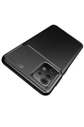 Galaxy A52 Kılıf Karbon Delüx Tpu Silikon Siyah thumbnail 3