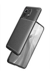 Xiaomi Mi 11 Uyumlu Kılıf Karbon Delüx Tpu Silikon Kahverengi thumbnail 2