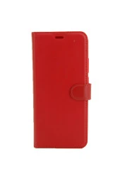 Galaxy S20 Ultra Standlı Para Gözlü Kapaklı Trendx Cüzdan Kırmızı thumbnail 2