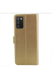 Galaxy Note 5 Standlı Para Gözlü Kapaklı Trendx Cüzdan Gold thumbnail 3