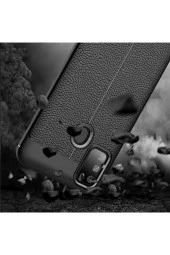 Galaxy M21 Kılıf Niss Silikon Deri Görünümlü Kırmızı thumbnail 4