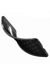 One Plus 8 Pro Kılıf Niss Silikon Deri Görünümlü Siyah thumbnail 2