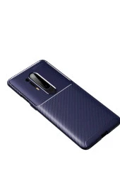 One Plus 8 Pro Kılıf Karbon Delüx Tpu Silikon Lacivert thumbnail 1