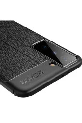 Galaxy S21 Plus Kılıf Niss Silikon Deri Görünümlü Kırmızı thumbnail 4