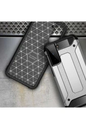 Galaxy S21 Kılıf Shockproof Slikon Zırh Kırmızı thumbnail 4