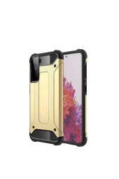Galaxy S21 Plus Kılıf Shockproof Slikon Zırh Gold thumbnail 1