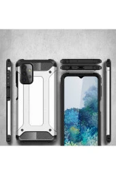 Galaxy A32 Kılıf Shockproof Slikon Zırh Gri thumbnail 3